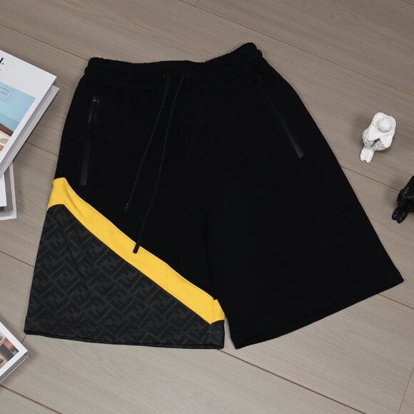 Fendi Colorblock F Print Shorts Size S - Picture 4 of 7